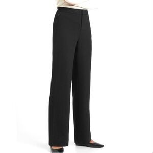 Banana Republic HIGH-RISE WIDE-LEG PANT WITH ELASTIC SIDES 14L Black